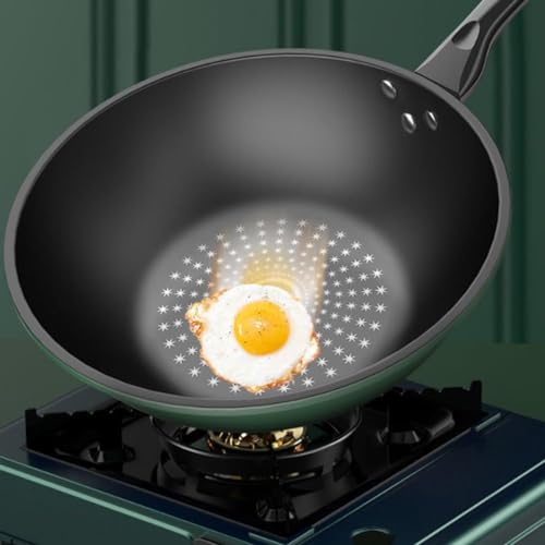 Wok de aluminio fundido 34 cm con tapa de vidrio miniatura 2