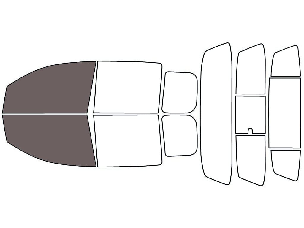 Rvinyl Window Tint Kit Compatible with Nissan Titan 2004-2014 - Front Precut Kit - 35%