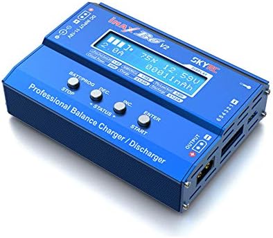 Tenlacum iMAX B6 V2 60W 6A Multi-functional Balance Charger/Discharger for LiPo Lilon LiFe LiHV NiCd NiMh Pb Compatible with DJI Mavic Inspire Intelligent Battery