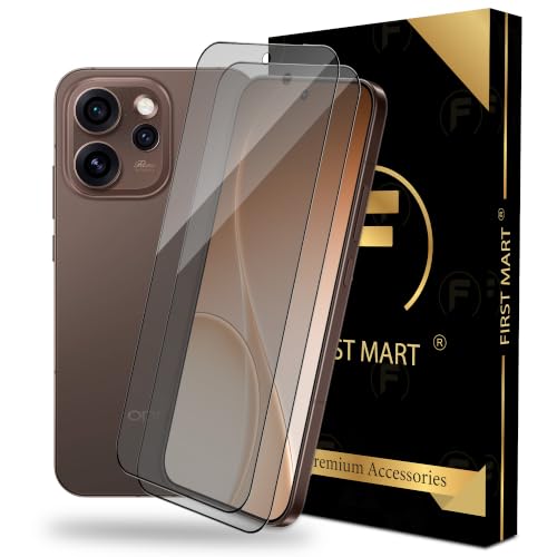 Image of FIRST MART Military-Grade Matte Anti-Glare Tempered Glass for Oppo Reno 15 Pro (6.59 Inch) With Installation Kit | Edge to Edge Coverage |Anti Glare, Bubble-Free [2 Pack]
