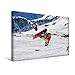CALVENDO Premium Textil-Leinwand 45 cm x 30 cm quer, EIN Motiv aus dem Kalender Snowkiting | Wandbild, Bild auf Keilrahmen, Fertigbild auf echter Leinwand, Leinwanddruck Sport Sport