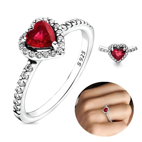 Heart ring Love CZ Cubic Zircon Double Heart Sparkling Ring for Women's Wedding Day Ring Gift Jewelry-RHE-0511N55-32568074557264593