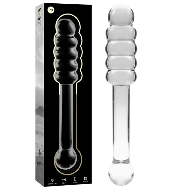 NEBULA SERIES BY IBIZA - Model 20 Dildo Borosilicate Glass 20.5 X 3 CM Clear