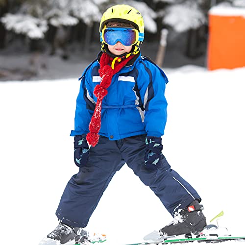 Image of Toddler Mittens Waterproof Toddler Winter Gloves Toddler Snow Gloves for Kids Baby Winter Mittens for Toddler Girls Boys, Navy Dinosaur, 6 - 24 Months