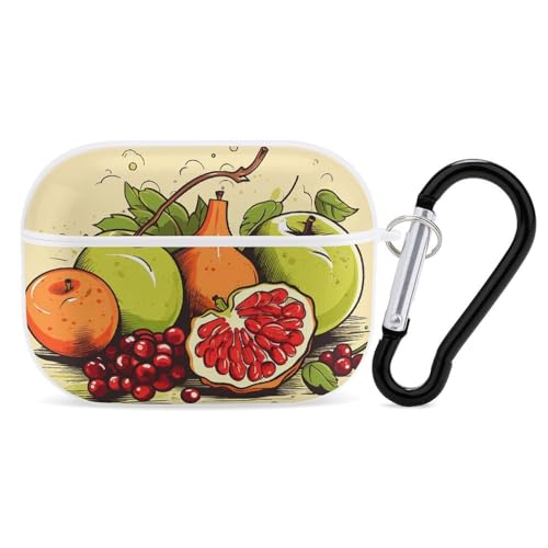 Airpod Pro ��2����/��1����p �t���[�c�y�C���e�B���O�X�^�C���P�[�X�J�o�[ �ϏՌ��ی�P�[�X �L�[�`�F�[�������O�t�� ���h�~ �n�[�h PC �t���h���b�v �w�b�h�t�H���P�[�X �j�����p �z���C�g