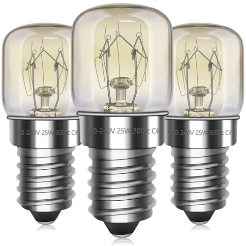 【Lunga durata】La lampadina T22 E14 è realizzata in vetro di alta qualità resistente al calore, con una durata media fino a 1000 ore.