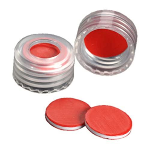 Capuchons avec septa PTFE/Silicone/PTFE 9 mm naturel évitant les erreurs d'injection en labo