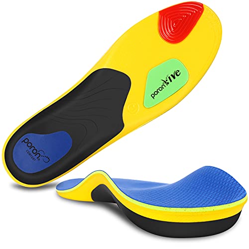 Plantillas Fascitis Plantar, BGFAE Plantillas Ortopédicas Deportivas Mujer y Hombre, Plantillas Gel Hombre Trabajo Para el Alivio Pies Planos Dolor en Los Pies, Fascitis Plantar, Dolor de Talón XS Cover