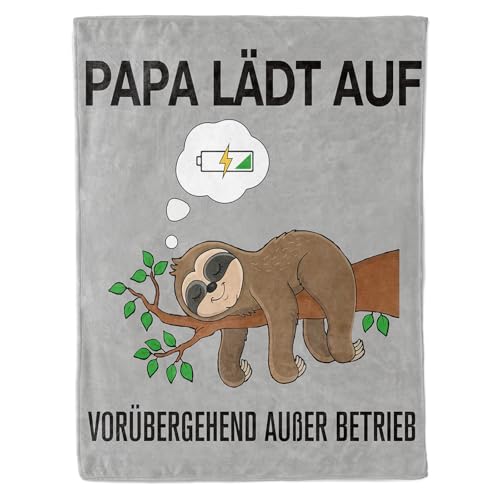 CadeauJoie Papa Geschenk Weihnachten, Flanelldecke Geschenke für Papa von Tochter Sohn zum Geburtstag, Bester Vater Geschenk Geburtstagsgeschenk 152x127cm