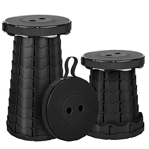 BEAUTRIP Portable Collapsible Stool for Adults - Adjustable & Lightweight Retractable Folding Stool - Portable Seat Perfect for Camping Hiking Fishing Gardening Golf Bonfire BBQ Outdoor Events Travel