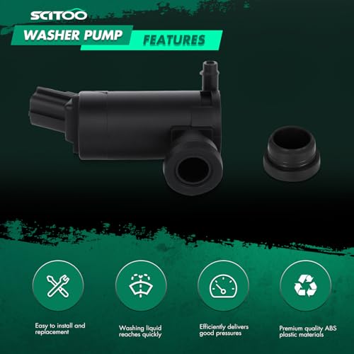 Image of SCITOO Windshield Washer Pump Replacement For Ford For E-350 Super Duty