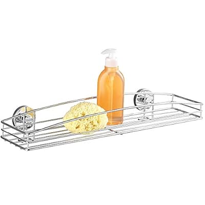 Wenko Vacuum-Loc maxicesta Milazzo - Fijar sin taladrar, Acero, 52.5 x 8.5 x 16 cm, Cromo | Ya disponible en tu tienda friki favorita! En mundofriki.es!