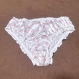 超ツルツル艶々薔薇柄クシュクシュ食いみパンティ 女装 男性ok