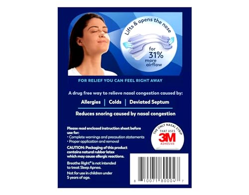 Breathe Right Nasal Strips Small Medium Clear (Clear - 90 Count)