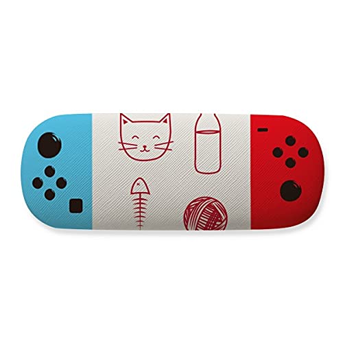 Boîte de rangement chat pour lunettes et boules de laine