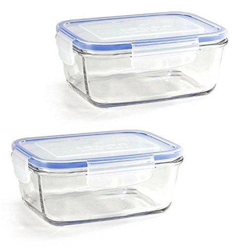 2 piezas. Set Tarros Cristal Borgonovo