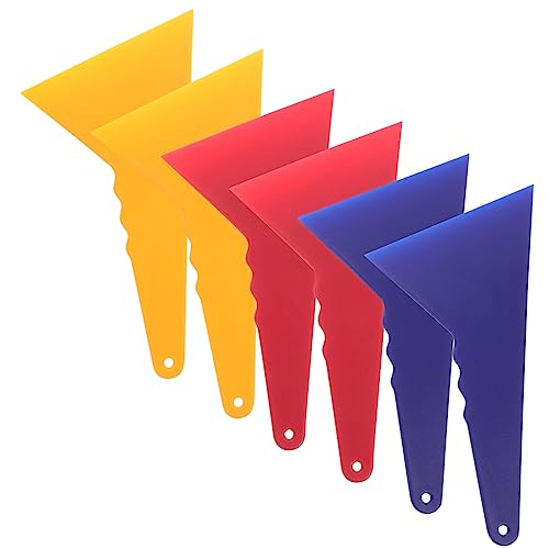 Mikinona 6Pcs Vinyl Squeegee Durable Auto Film Tool for Window Tinting Wallpaper Installation and Removal Flexible Grip for Easy Application
