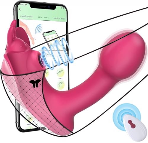 YAMAIR バイブ 女性用 電マ ローター クリ責め 10種振動モード+10種タップモード+APP制御 通話&ビデオ操作 10mリモコン遠隔バイブ 装着式 二点責め 潮吹き 中いき 初学者 アダルトグッズ 柔らかいシリコン製 大人のおもちゃ 生活防水 バラ色 - 画像1