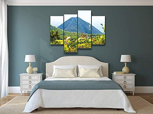 Izalco Volcano Cerro Verde National Park El Salvador Canvas Wall Art Hanging Paintings Modern Artwork Abstract Picture Prints Home Decoration Gift Unique Designed Framed 4 Panel #TOP1