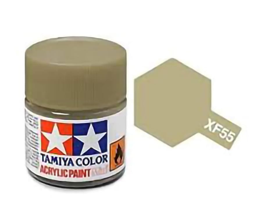 Amazon.com: TAMIYA XF55 81755 Acrylic Mini XF55 Deck Tan 1/3
