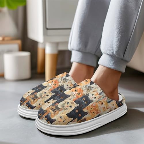 Womens Memory Foam Cozy Warm Platform Slippers Casual Thick Sole House Slippers for Indoor Outdoor3