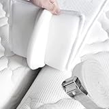 welldora - Premium Liebesbrücke für Matratzen - Extra breiter Ritzenfüller 200x25 - Weiche Matratzenbrücke für Paare & Familien – Matratzenverbinder mit Spanngurt