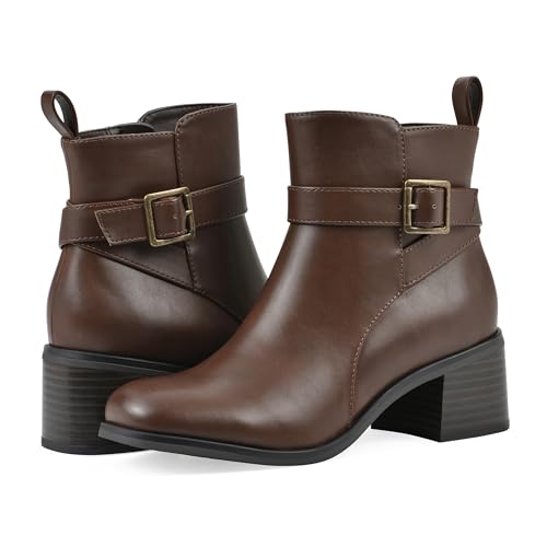 WHITE MOUNTAIN Women's Narrows Block Heel Ankle Booties2