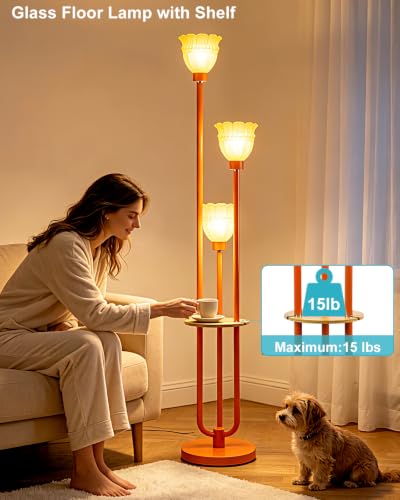 Image of Lightdot Globe Floor Lamp with LED Bulbs Included, Dimmable Floor Lamps,Unique Modern Standing Tall Lamp for Bedroom Living Room /Sofa Beside /Corner Decor-Gold
