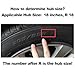 Xiuganpo 4Pcs 18 Inch Automotive Rim Trim Wheel Strips, Car Door Edge Protector Guard Wheel Rim Protector Rim Guard Hubcap Curb Rash Cover Car Tire Trim Rings for Car