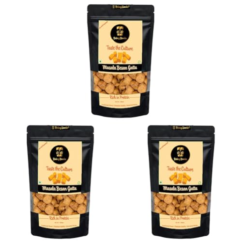 Image of Being Bania Masala Besan Gatta, 250g | Homemade Rajasthani Gatte Sabzi | Marwari Gatta | Healthy and Protein Rich (Pack of 3)