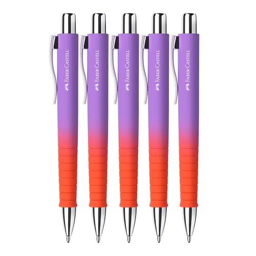 Faber-Castell - Kugelschreiber Poly Ball Punchy Melon, 5 Stück