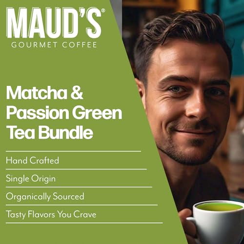 Image of Maud's Organic Green Tea & Matcha Green Tea Pods Bundle, 48ct