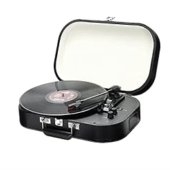 Vinyl Record Player Bluetooth Vintage Turntable 3-Speed Portable Suitcase Phonograph, Portable Nostalgic Phonograph… - Les Beatles, Paul McCartney, John Lennon, RIngo Starr, George Harrison