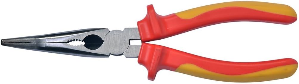 SW-Stahl 41910L VDE Long Nose Pliers Curved 200 mm