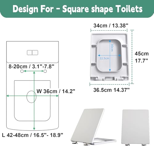 Abattant WC rectangulaire blanc idéal pour moderniser des toilettes - 2