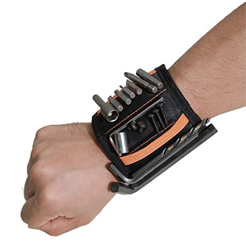 Magnetic Wristband With 15Pcs Strong N38 Magnets, Tool Gift For Father, Boyfriends, Handyman, Electrician #TOP2