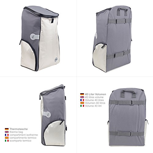 Andersen Einkaufstrolley Scala und Thermotasche Ipek Silber/schwarz 40 Liter – Bild 4