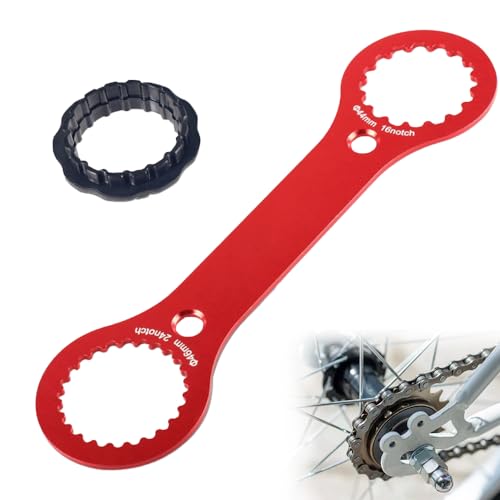 yotutun Herramienta de Reparación de Pedalier para Bicicleta Herramienta de Llave de Eje BB con Adaptador Center Lock Llave para Reparaciones de Bicicletas para Dub/TL-FC32/TL-FC25/TL-FC24