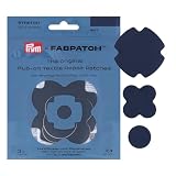 Prym FabPatch 921002 - Parche elástico para reparación de ropa deportiva, leggings, chaquetas y zapatillas, 3 unidades, para reparación textil sin coser ni planchar