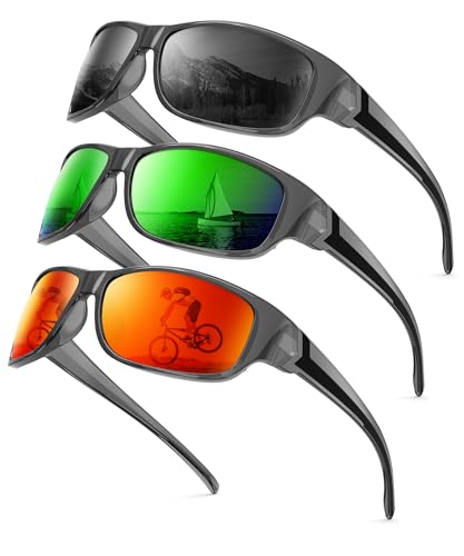 Lunettes de soleil polarisées pour la pêche la course et le golf
