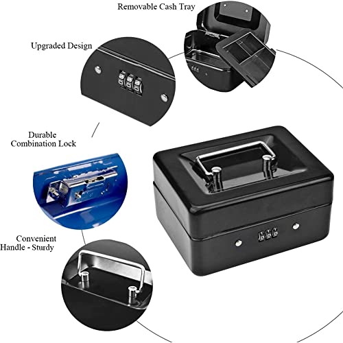 Caja metálica con cerradura 15x12x7.7 cm pack 3 miniatura 3