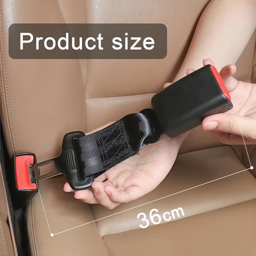 CUTIS Autoadapter, Komfortabel Universal Auto Zubehör Innenraum Befestigungen,Autozubehör Innenraum,Zubehör für Autositze Einfache Montage, für Meisten Modelle, 1 Stück (36cm/14.17 in) Schwarz