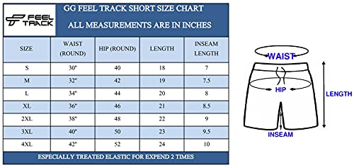 Image of FEEL TRACK Men Cotton Printed Shorts