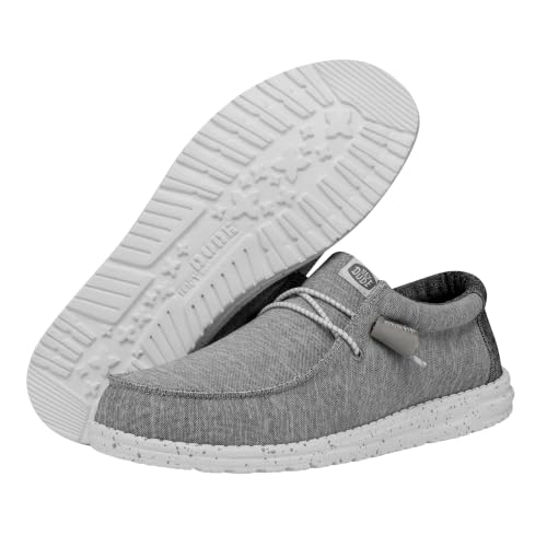 HEYDUDE Men's Wally Sport Knit Slip On Loafer, Grey, Size 7 - image 6