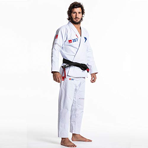 Kimono Jiu Jitsu Storm Stealth T357 Branco-A2