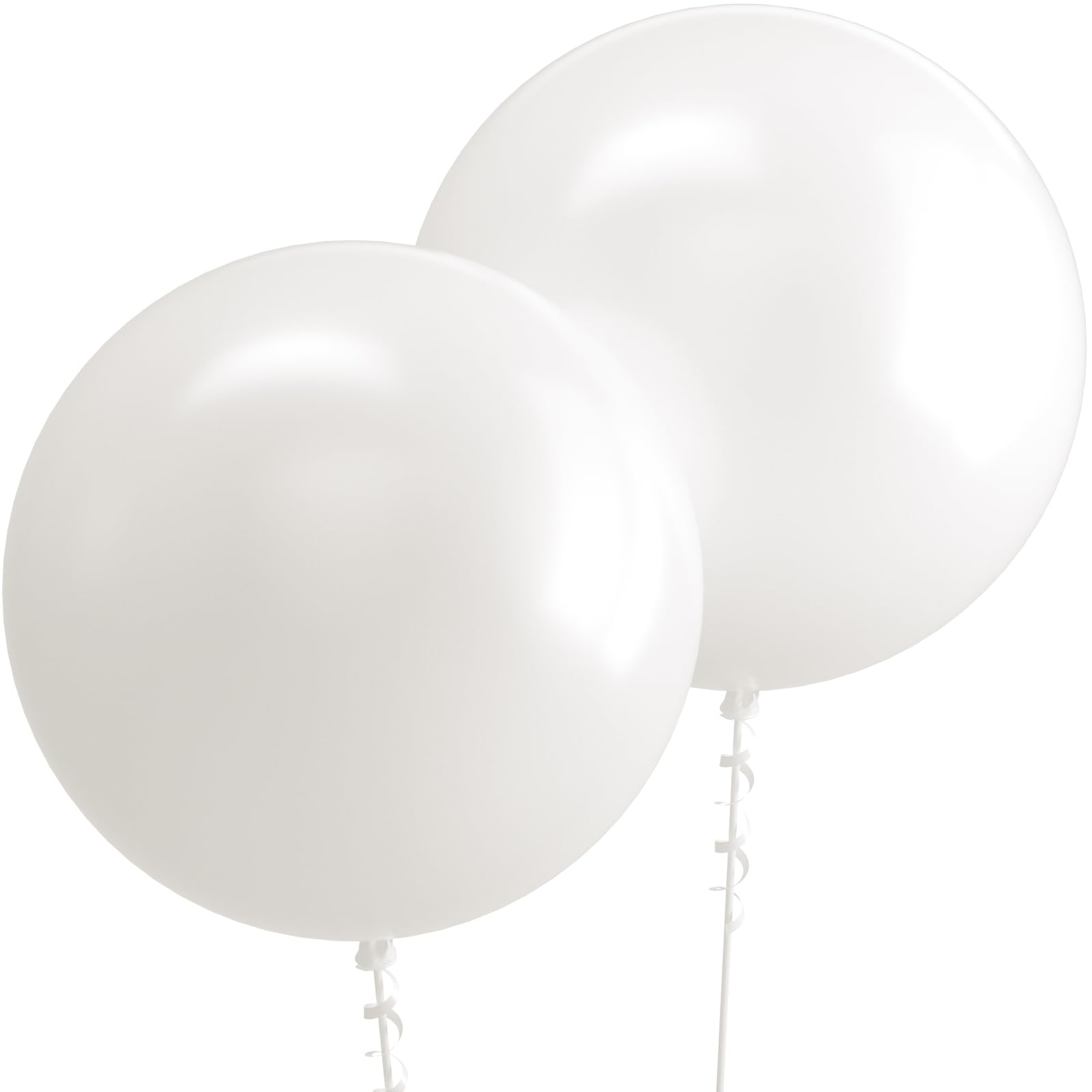 Bezente Pro Duralatex White Extra-Thick Balloons 12 Pack 24 inch