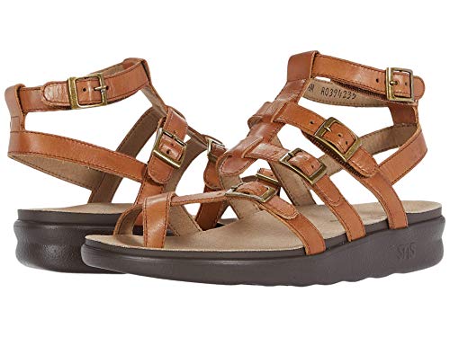 SAS Women's Aria Comfort Gladiator Sandal Flat