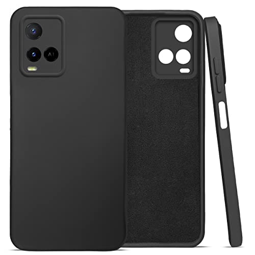 Image of Jkobi Back Cover Case for Vivo Y21 2021 | Y21G (Inside Fiber Cloth | Smooth Matte Finish | Elegant Professional Look |Black)