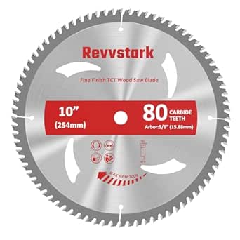 10 Inch Table Saw Blades TCT Circular Saw Blade 80T with 5/8