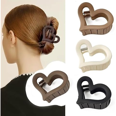 Vsdski Heart Hair Claw Clips Set Cover